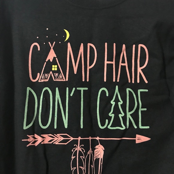 Camp Hair Don't Care Long Sleeve Shirt, Small - Picture 2 of 3